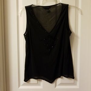 NWOT LIMITED BLACK SHEER BLOUSE SZ XL